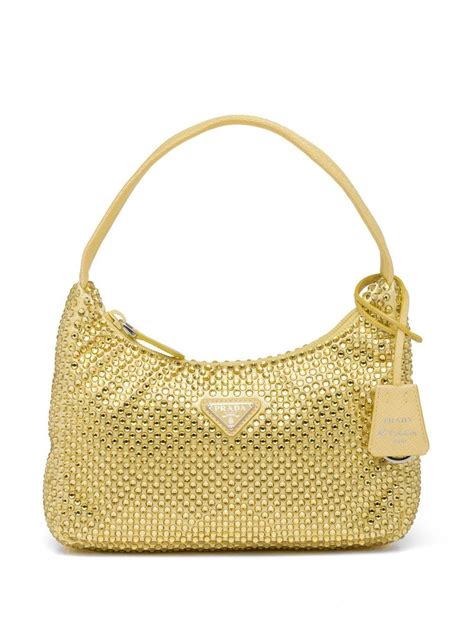 prada yellow crystal bag|prada re edition crystal bag.